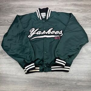 Vintage New York Black Yankees Bomber Jacket Mens Large Negro League Baseball